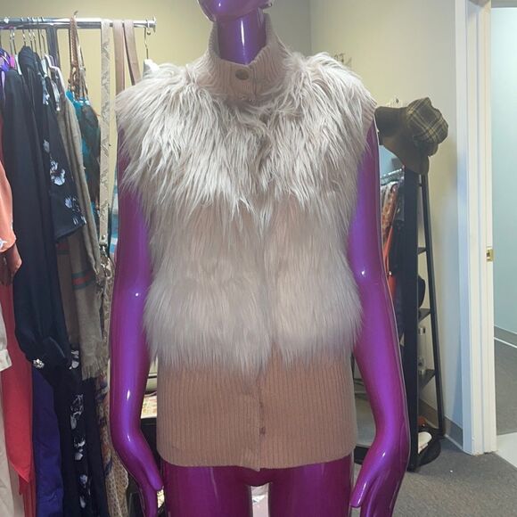 Patrizia Pepe faux fur vest